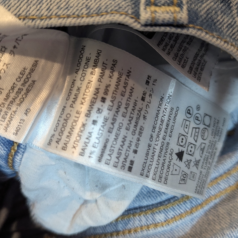 Levi's Premium Ribcage Straight Jeans - Picture 6 of 6